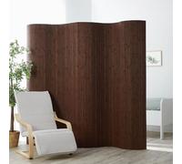 Paravent Salle diviseur partition Bambou Brun foncé Nouveau