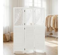 Homestyle4u Paravent intérieur 3 panneaux - Blanc
