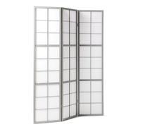 Paravent gris shoji 3 panneaux