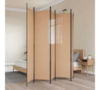 vidaXL Kamerscherm met 5 panelen 250x220 cm stof bruin350203 Marron G