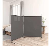 vidaXL Cloison de séparation 3 panneaux 525x180 cm tissu pliable noir 350281