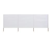 Paravent - VIDAXL - 3 Panneaux - Tissu non-tissé - 400 x 160 cm - Blanc sable