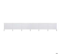 vidaXL Tissu brise-vent 6 pièces 800 x 160 cm blanc sable