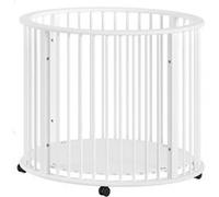 Parc bébé 90cm bois blanc Blanc