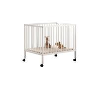 Parc bébé DINO 95x75 blanc - Réglable et mobile