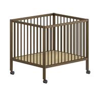 Parc bébé DINO 95x75 noyer - Réglable et mobile