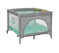 LIONELO Parc Mille Plus jusqu'à 15 kg, 6-36 mois, avec matelas mousse, set de jouets colorés et sac de transport pratique - Vert