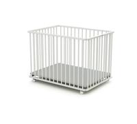 Parc bébé pliant en bois FORMULA BABY - Blanc - 70 x 100 cm - Réglable sur 3 hauteurs