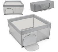 Parc bébé pliant - KINDERKRAFT - ZIKI - Sac de transport inclus - Gris