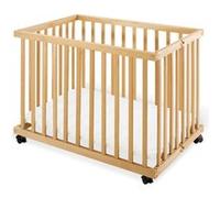 Pinolino Parc pour bébé Levin petit pliant non traité L97×P67×H75 cm fond réglable 3 positions
