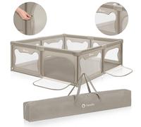Lionelo Parc bébé WILLOW XL – 207×187 cm, 2 entrées latérales verrouillables – Beige