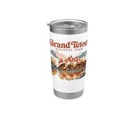 Parc national de Grand Teton Gobelet isotherme en acier inoxydable double paroi