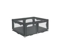 Parc pour enfants LIONELO Florence Easy Fold 151 x 185 cm, filet respirant, sûr, portable, pliable, 2 entrées, sac de transport - Gris