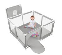 Parc pour Baby avec Ventouse+Balle,Grande Portable Enfants Pliable avec Base Antidérapante,Convient pour une Utilisation Intérieure/Extérieure,Centre d'activités pour Enfants