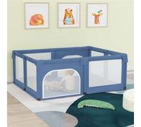 Parc pour bébé avec 2 portes Bleu clair Tissu Oxford Bleu G