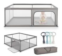 Parc pour bébé Parc bébé 150x200 cm GRIFFE Pliable Sûr et stable Parc pour enfants avec filet respirant et base antidérapante