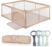 Parc pour bébé Parc bébé 150x200 cm GRIFFE Pliable Sûr et stable Parc pour enfants avec filet respirant et base antidérapante