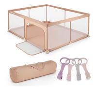 Parc pour bébé Parc bébé 150x200 cm GRIFFE Pliable Sûr et stable Parc pour enfants avec filet respirant et base antidérapante