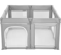 Parc pour bébé, parc extra large pour tout-petits 2000 x 1780 mm, parc pliable avec porte à fermeture éclair et filet respirant doux, centre d'activités sécurisé pour l'intérieur et l'extérieur - Exce