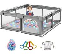 Parc pour bébé, parc intérieur, grand parc pour bébé, centre d'activités pour enfants, aire de jeux pour enfants avec mousse anti-collision (1,8 x 2,0 mètres)