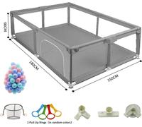Parc pour bébé - Playpen HN-669-1518 - Barrière de sécurité pour enfants - Pour les 3 à 6 ans - Parois latérales robustes - Couleur HN-669-1518