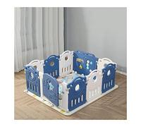parc pour bébé PLAYPEN Pliable, Jardin De Jeu De La Sécurité For Bébé Avec Plan Blanc Et Mur D'activité, For Une Utilisation Extérieure Intérieure(150x130cm)