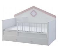 Parc pour enfants Lit de bébé Crèche Blanc Bois Lit Moderne