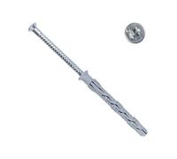 PARCO Lot de 25 chevilles pour cadre avec vis à tête fraisée TX40 (10 x 230 mm, 25 pièces) - Chevilles pour façade et tige longue, chevilles pour cadre de fenêtre et fixation murale - Homologation ETA