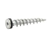 Parco Lot de 50 chevilles en zinc moulées sous pression pour fixation directe dans WDVS 13 x 65 mm