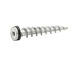 Parco Lot de 50 chevilles en zinc moulées sous pression pour fixation directe dans WDVS 13 x 65 mm