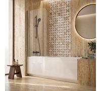 Pare-baignoire – 80 x 140 cm – Chrome – AURIA