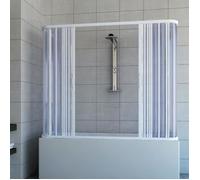 Pinto Pare-baignoire Nicla 3 côtés 70x140x70 cm PVC ouverture centrale