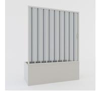 Pare-baignoire douche pliante en PVC 150 cm h 150 mod. Ibisco avec ouverture Latérale