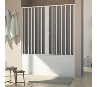 Pare baignoire en Plastique pvc modèle Delfi - FORTE - Ouverture centrale - Blanc - 170 cm H150