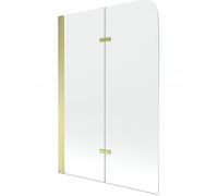 Pare-baignoire Fixe SILLA - 80x140 cm - Paroi de baignoire Doré