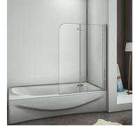 Pare-baignoire pivotant et pliant AICA - 100x140cm - verre trempé anticalcaire