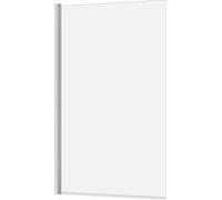 Pare baignoire Rabattable 70x120cm - Profilé Chromé - Verre Trempé 4mm - ELEMENTARY