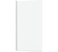 Pare baignoire Rabattable 70x130cm - Profilé Blanc Mat - Verre Trempé 4mm - ELEMENTARY