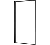 Pare baignoire rabattable 80x140cm - Finition Noir Mat - DARK CONTOURING SCREEN