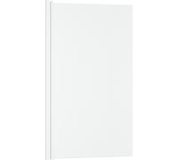 Pare baignoire Rabattable 80x140cm - Profilé Blanc - Verre Trempé Ondulé 5mm - WAVY