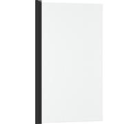 Pare baignoire Rabattable 80x140cm - Profilé Noir Mat - Verre Trempé Ondulé 5mm - WAVY