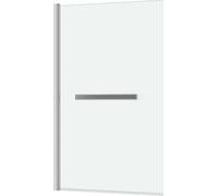 Pare baignoire Rabattable avec porte-serviette 70x120 cm - Profilé Chromé - Verre 4 mm