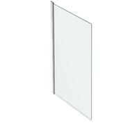 Jacob Delafon Pare-bain 1 volet Struktura – Pivotant 90°, montage réversible, verre 6mm – Chrome