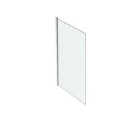 Jacob Delafon Pare-bain 1 volet Struktura – Pivotant 90°, montage réversible, verre 6mm – Chrome