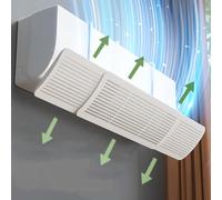 Pare-brise de climatisation à soufflage direct, déflecteur de sortie d'air mural, coupe-vent universel, confinement, guide d'air froid White