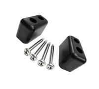 Pare-chocs de fermeture de porte en verre | Bloc moulé, 2 jeux de bouchons de réparation d ' entrée coulissante, pièce de rechange à à vis,
