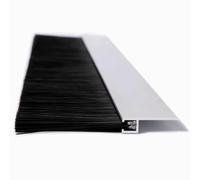 pare-courant d'air pour portes, Alloy Door Bottom Sweep Brush F H T Type Silver 1-20cm(Silver(f),15cm)
