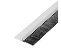 pare-courant d'air pour portes, Aluminum Alloy Nylon Door Brush Seal Silver 1m Height 10-200mm(90mm)