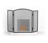 Relaxdays Pare-feu cheminée acier 10022304 – 3 pièces HxL 62 x 96 cm, noir