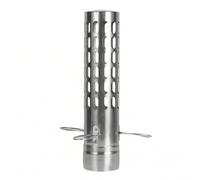 Pare-Étincelles Cheminée Extérieur , Diamètre 7 Cm, Hauteur 30,5 Cm | Métallique Brossé, Chapeau Pare-Étincelles, Résistant à la Chaleur, Fumisterie, pour Camping